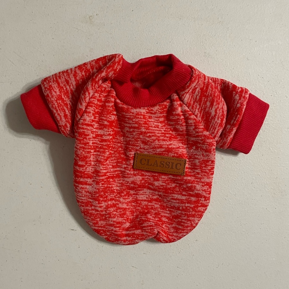 Dog Sweatshirt: Bright Orange Classic, XS/XXS